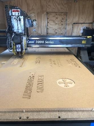 MatCam 3000 Series router, gantry detail